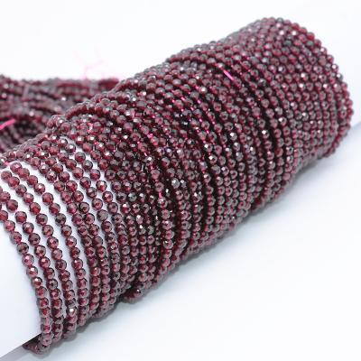 China Other Other Natural Pyrope Garnet Faceted Round Beads 3.9mm for sale