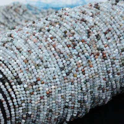 China Other Other Natural Simple Quality Larimar Faceted Round Beads 2.4mm for sale