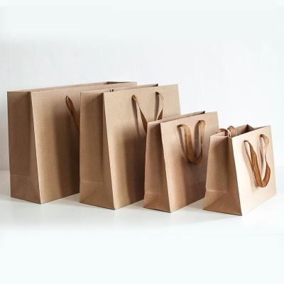 China Recyclable Luxury Durable Gift Paper Bag Kraft Paper Shopping Bag for sale