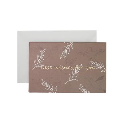 China Eco-Friend All Decoration Luxury Custom Occasion Printing Recycled Paper Greeting Cards for sale