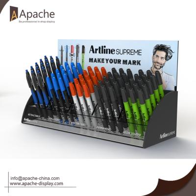 China Custom High Quality Hot Sale Acrylic Morden Pen Counter Display For Company Staff for sale