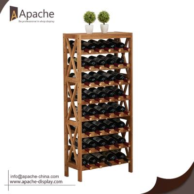 China Durable Fully Stocked New Design Furniture Wooden Cabinet Wine Display Stand for sale