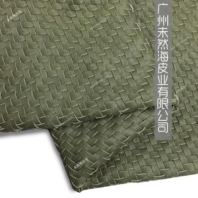 China Leather Furniture Bedside Woven Furniture Leather Shape Optional for sale