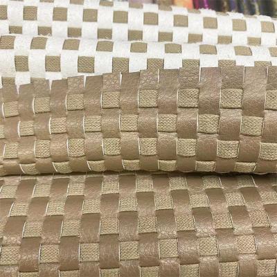 China Fashionable Khaki PU With Waxed Rope Weave Curing Pillows For Household Use Hand - Woven for sale