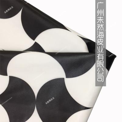 China Stain Resistant First Layer Cowhide Print Ginkgo Leaf Pattern 3D Effect Thin Clothing Genuine Leather for sale