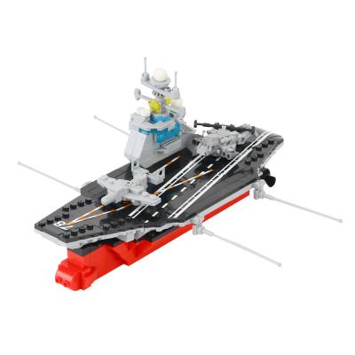 China DIY TOY Mini Military Aircraft Carrier Combat Order Building Block Component Toy Small for sale