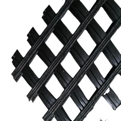 China Industrial PVC Bitumen Coating Uniaxial Biaxial Biaxial Polyester Geogrid for sale