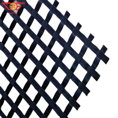 China Industrial Manufacturer Price Warp Knitted PET Biaxial Polyester Geogrid For Sale for sale