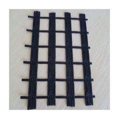 China Polyester Geogrid / Factory Industrial Chain Glassfiber Geogrid Knitting Pet Geogrid For Reinforcement for sale