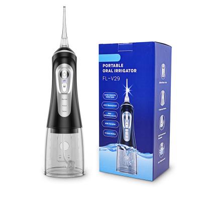 China 2021 Newest Design Rechargeable Oral Water Flosser Plastic Cordless Teeth Care Cleaner Oral Irrigator FL-V29 for sale