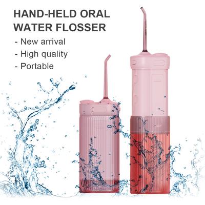 China Portable Oral Folding Water Flosser Flosser Plastic Cordless Cleaner Pick 3 Modes IPX7 Irrigator Oral Water Tank for Travel and Home for sale