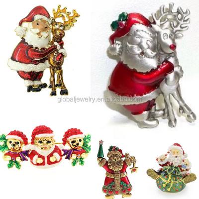 China Trendy Christmas Jingle Bell Brooch in Bluk for sale