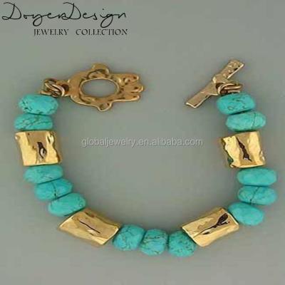 China Top Selling Turquoise Vintage Beads Bangle Bracelet for sale