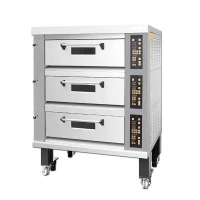 China Hot Selling Electric Fingerprint Oven Bakery Bread Baking Ovens Conveyor Pizza Non- Commercial Used for sale