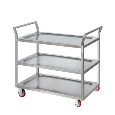 China Commercial Kitchen Equipment Kitchen Buffet Rack Serving Catering Food Tray Cart Plate Trolley for sale