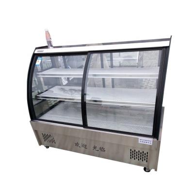 China Large Volume Hot Selling Refrigerated Cake Display Stand Cake Fridge Cake Display Freezer Cooler For Supermarket Restaurant for sale