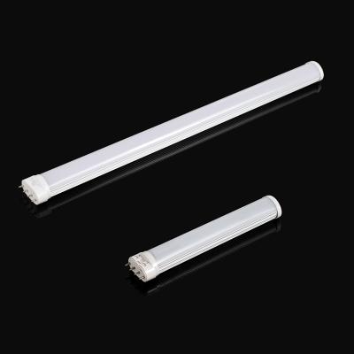 China Desktop led tube light 2g11 4 pin AC85-265v smd2835 9w 12w 18w 22w 320 410mm 4 pin 360 degree with 3 years warranty for sale