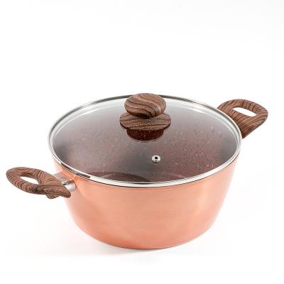 China Stainless Steel Bottom Pasta Multifunctional Updraft Sustainable Ceramic Soup Pot Hot And Cold Pot Pan And Frying for sale