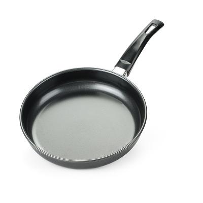 China Stainless Steel Round Long Handle Viable Korean Cute Long Carbon Fried Rice Fry Pan With Eggs AR Wok Cookware Gold Non Coating Lid for sale