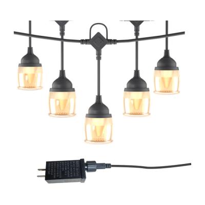 China Lightweight Outdoor Usb String Party Lights String Outdoor Hanging Sockets Weatherproof Vintage Patio Bistros Party Lights String for sale