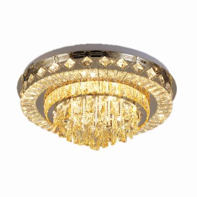 China Surface Mounted Modern Luxury Bedroom Customized High Quality LED Crystal Ceiling Lights For 4 Models for sale