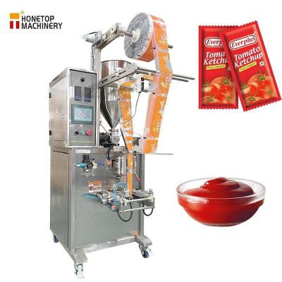 China Food Honetop- Small Tomato Sauce Sachet Packing Machine Ketchup Sachet Filling Machine for sale