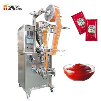 China Honetop Food-Liquid Tomato Sauce Packing Machine Salad Dressing Ketchup Sauce Packing Machine for sale