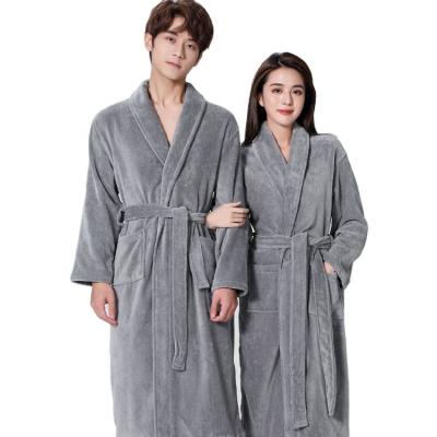 China QUICK DRY Pure Velvet Cotton Bathrobe Bossman Home Hot Couples Water-absorbent Cut Traditional Classic Nightgown Quick Dry for sale