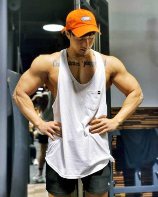 China QUICK DRY Doctor Brothers Korean Version Muscle Loosen Cotton Modal Sports Invest Men's Baseline Fitness Sleeveless T-Shirt for sale