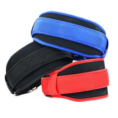 China Powerlifting Nylon Weightlifting Belt Adult Homegym Bodybuilding Power Gym Support Adjustable Leather Belt Custom Protector for sale