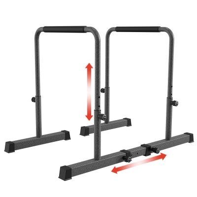 China Horizontal Indoor Equipment High Parallettes Adjustable, Calisthenics, Dip Bar Gymnastic Body Building Adjustable Gym Fitness Bar for sale