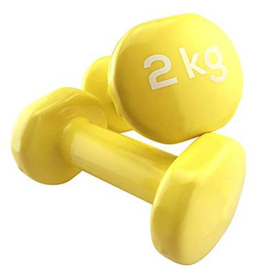 China Home Use Homegym Online Fitness Training China Colorful Small Gym Equipment Weighs 5Kg Cast Iron Weights Cheap Neoprene Dumbbell Set for sale