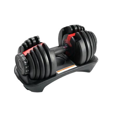 China Dumbbell Disc Fitness Equipment Adjustable Dumbbell Set For Bodybuilding 40Kg/24Kg Adjustable Dumbbell for sale