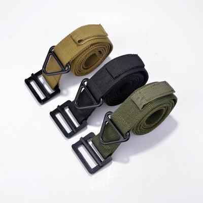 China Outdoor Activities Nylon Tactical Army Webbing Outdoor Men's Double Layer Military Belt for sale