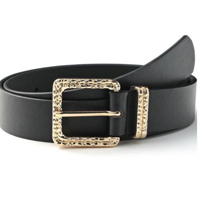 China 2021 Wholesale Custom Made Classic Double Waist Belt Ring Alloy Buckle Women Fashion PU Leather Belt for sale