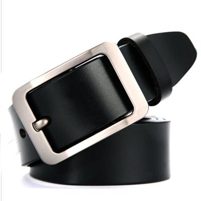 China YS-BT022 Yiwu daily custom logo belt pour man combine pin brown and black belt 100% genuine leather belt for men for sale