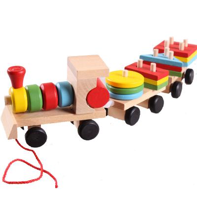 China Environmental Children's Educational Toys Montessori Kids Wholesale Match Brinquedo Kinderspielzeug Mainan Anak Toy Train for sale