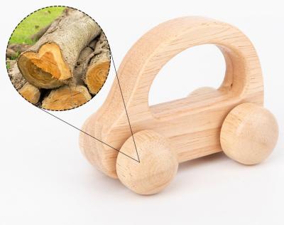 China Environmental Baby wooden toddler model Montessori car toys children's family activities wooden toddler toy Practice hand grip strength for sale