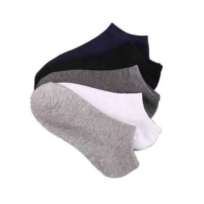 China Wholesale 1bags 5pcs Cotton Men's Sports Socks Thin Summer QUICK DRY Color Pure Absorption Breathable Socks Over Low Sweat for sale