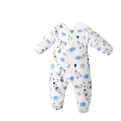 China Breathable Summer Thin Section Baby Cotton Gauze Sleeping Bag With Split Legs for sale