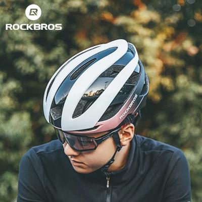 China ROCKBROS Helmet Head Safety Bicycle Colorful Helmets Cycle Helmet Mountain Road Bike Scooter Ultralight Breathable Cycling Helmet for sale