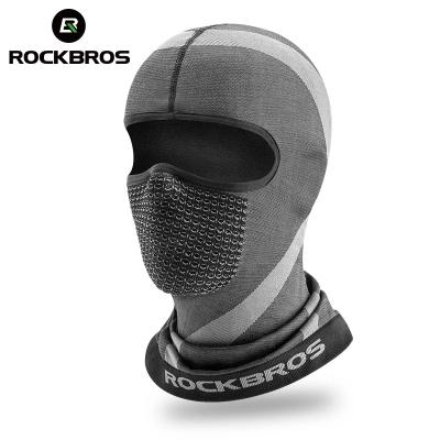 China ROCKBROS Breathable Cycling Hats Face Mask Full Balaclava One Hole Polyester Knitted Balaclava Skullcap for sale