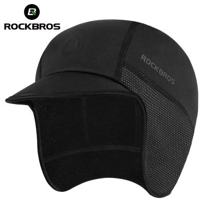 China COMMON ROCKBROS Winter Cycling Hat Cold Proof Cycling Cap Fleece Warm Earflap Ear Cap Outdoor Cycling Hat for sale