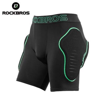 China Comfortable Breathable Absorption Pad Shorts ROCKBROS SBR Shock Cycling Ski Snowboard Padded Short Pad Wicking Breathable Soft Sport for sale