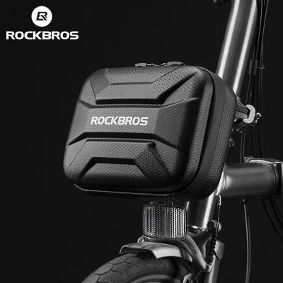 China Lightweight Waterproof Bicycle Front Handlebar Bike Bag Hard Shell Front Frame Bike Case Bag by ROCKBROS for sale