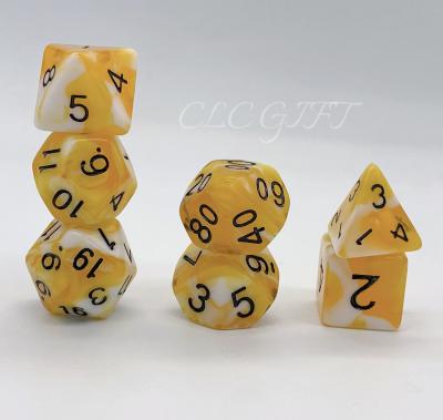 China Polyhedral Dice Set 7pcs Dungeons and Dragons Dice and Polyhedral Dice Sets for Role Playing Game Board Game Dice for sale