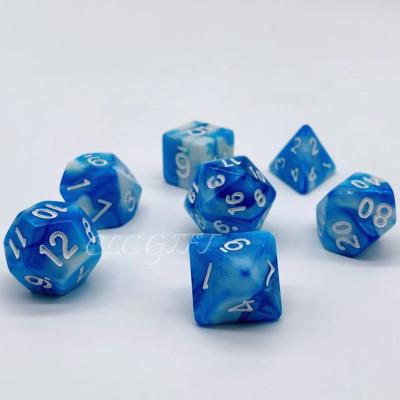 China Polyhedral Dice Set 7pcs Board Game Dice Dungeons and Dragons Dice and Polyhedral Dice Sets for Role Playing Game for sale