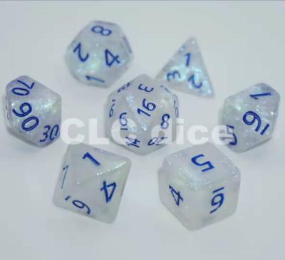 China Polyhedral Dies Set 7pcs 7 Pcs Of Dice Set Polyhedral Dies Set Chameleon Color Dies Set Single Mutative Color 7-Die Polyhedral Sets For Game Dice for sale