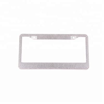 China We can OEM. 5 row rhinestone license plate bling frame for sale