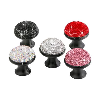 China Modern Single Drawer Diamond Handle Ladies Hole Cabinet Crystal Mushroom Handle Furniture Handle for sale